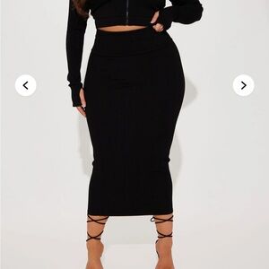 Fashion Nova Black Pencil Skirt